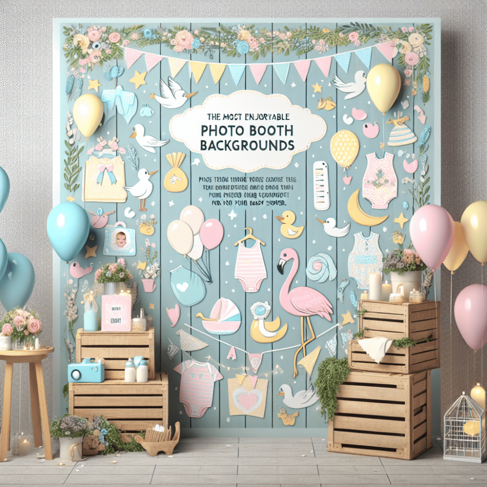 De leukste fotobooth-achtergronden voor jouw babyshower
