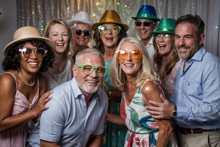 babyboomers posing photobooth- ai art
