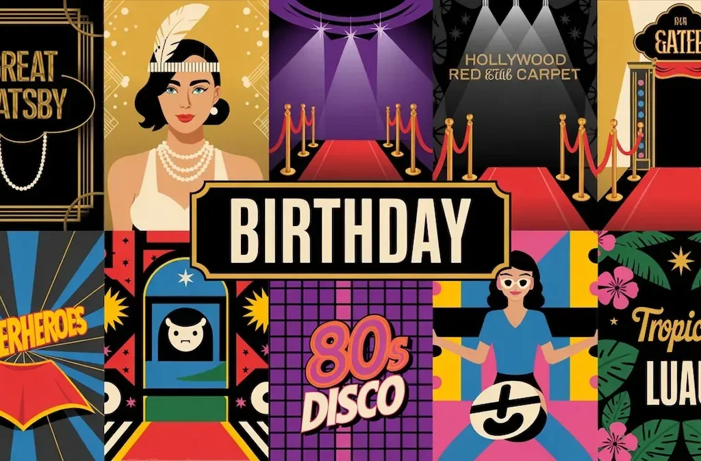 Illustratie bij fotobooth voor je verjaardag: 10 thema's en een praktisch feestplan