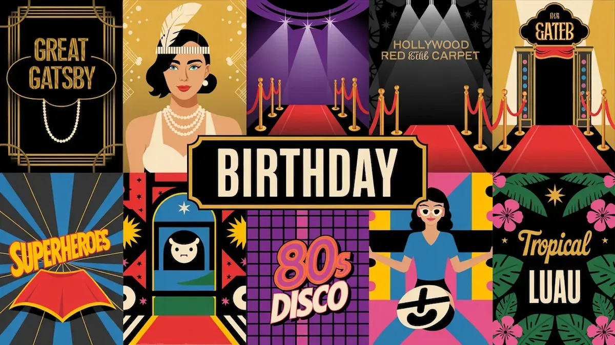 Illustratie bij fotobooth voor je verjaardag: 10 thema's en een praktisch feestplan